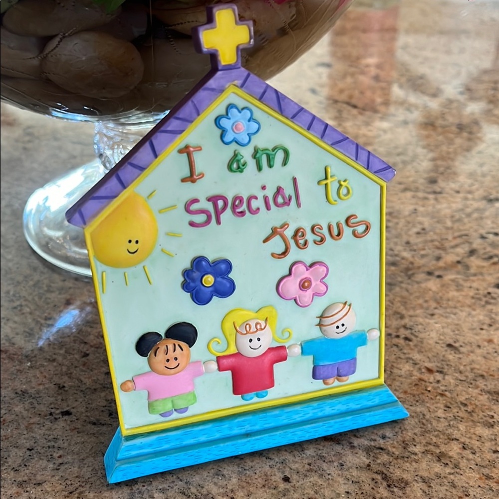 Colorful Religious Plaque “I am special to Jesus” NWT 🆕